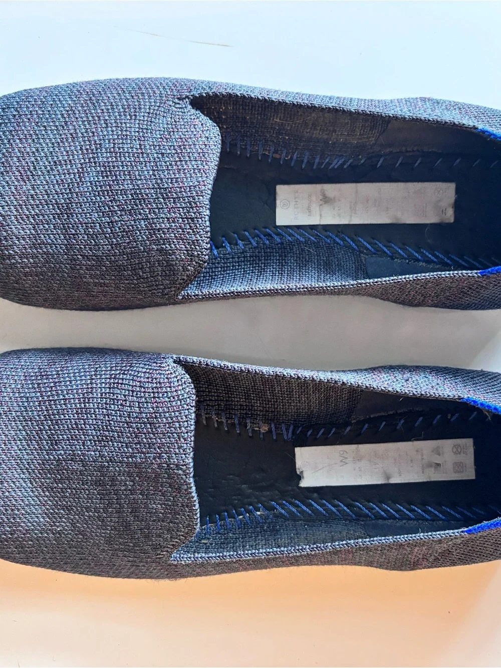 Rothy's Navy Knit Slip-On Flats